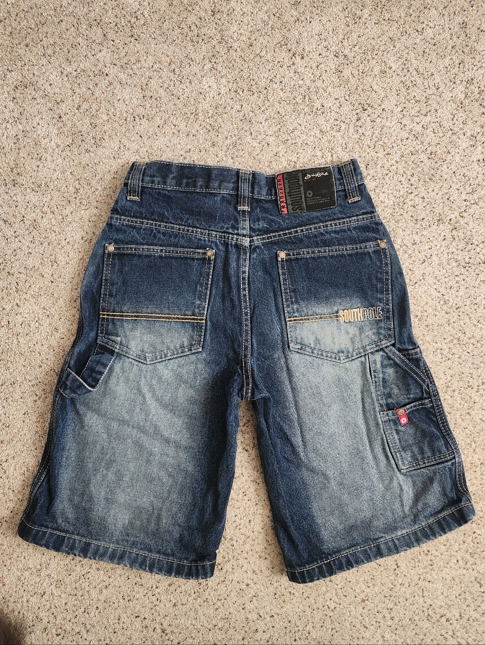 South Pole Y2k Boys Cargo Jean Shorts